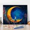 Paint by Number, Moon and Maiden Oil Painting for Adults Kids, Abstract Paint by Number Kits, Acrylic Painting Set for Wall Decoration with Brushes and Pigment, 16x20 Inch